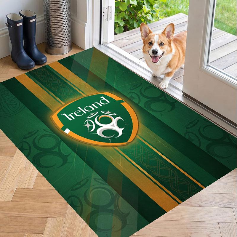 Soft Floor Carpet Ireland Rugby Pattern Area Rug Decorative Mat For Home Room Decoration