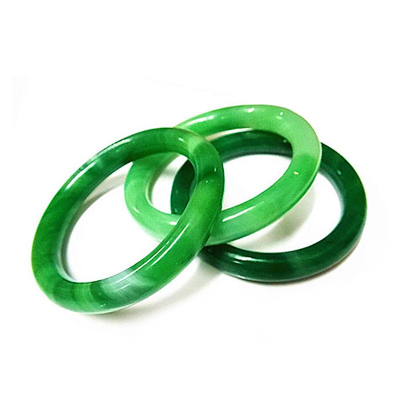 Imitation Jade Bracelet Green Women'S Vintage Round Bracelet Ladies Jewelry Gift