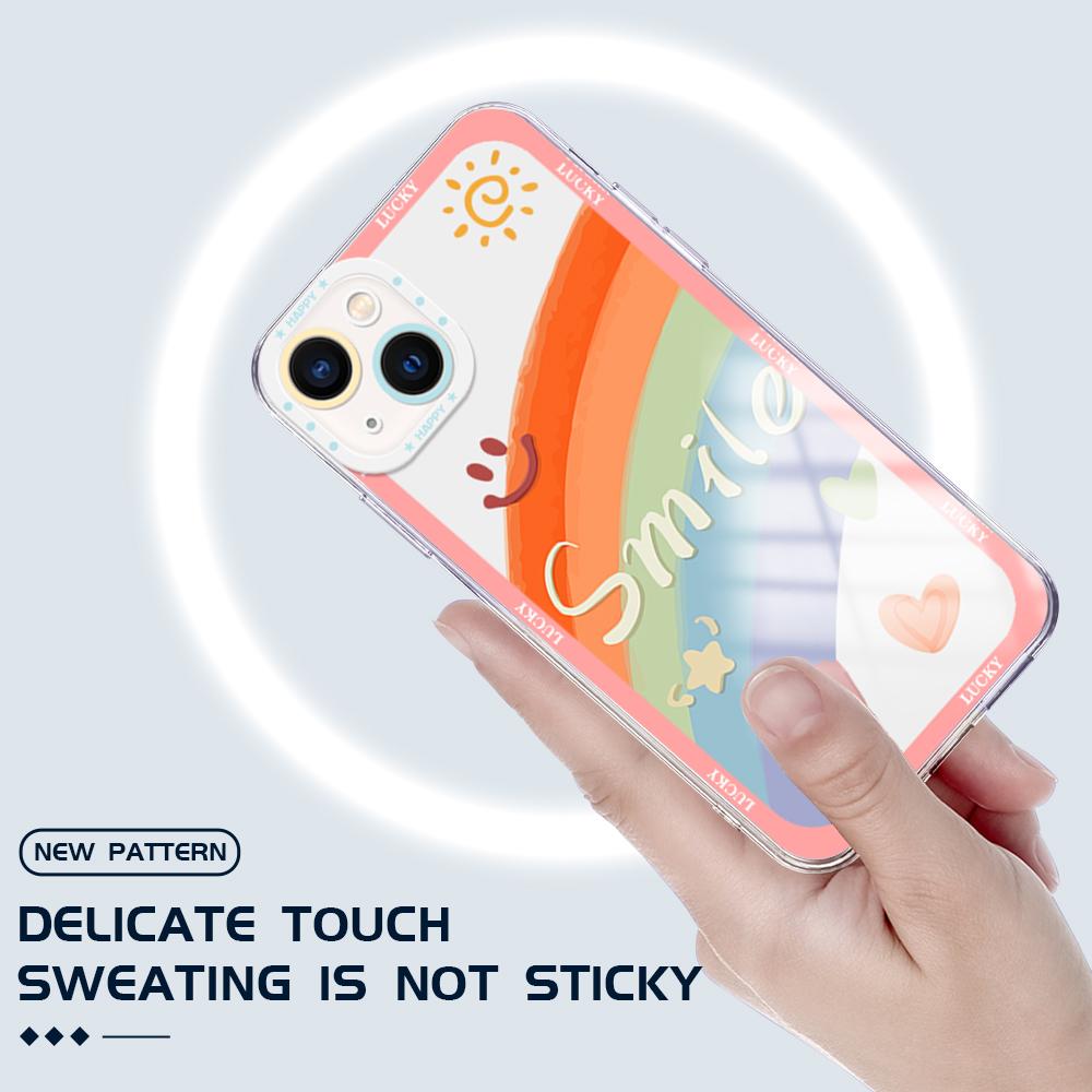 Противоударный чехол с изображением граффити и радужной любви, полное покрытие, защита камеры, прозрачный мягкий чехол для телефона