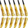 6Pcs Gold Silver Blowout Whistle Glitter Party Supplies New Years Party Blowers  Atmosphere Gifts
