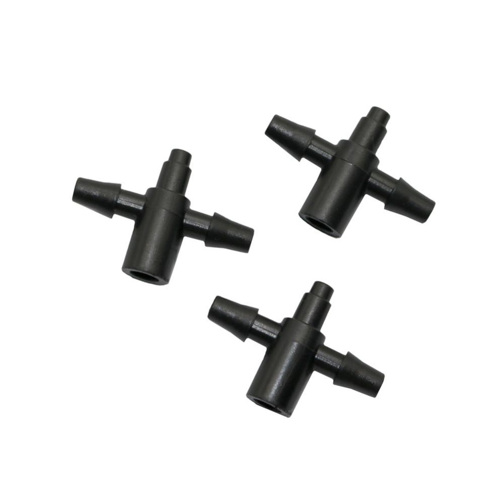 200 комплектов прямых быстрых соединителей для шланга с колючками 3/5 мм с трехходовыми пятиходовыми разветвителями для шлангов, многосоставным перекрестным соединителем