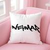 NJR NNNeymar Cushion Cover Pillowcase Short Plush Invisible zipper Room Sofa Cushion Cover