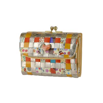 Tsumori Chisato Eponekomesh Застежка Тройной кошелек, Желтый, Маленький кошелек