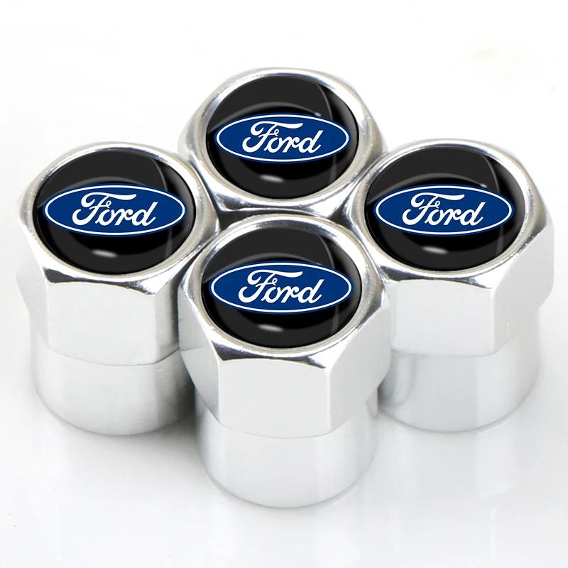 Горячая автомобильная наклейка Для Ford Новые 4 шт. Автомобильный стайлинг Алюминиевый сплав Колпачки клапанов шин для Ford Escape Kuga Mondeo Ecosport F