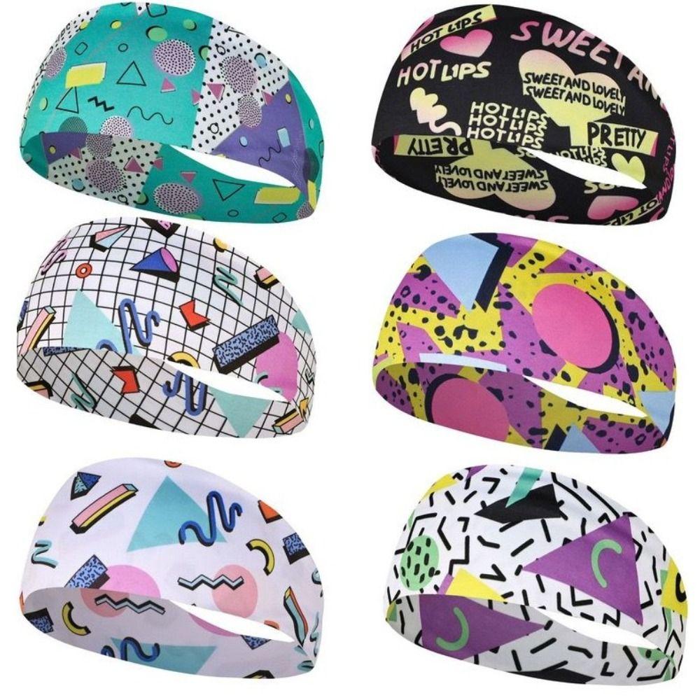 Retro Cycling Yoga Headband Absorbent Yoga Hair Bands New Head Sweat Bands  Men and Women