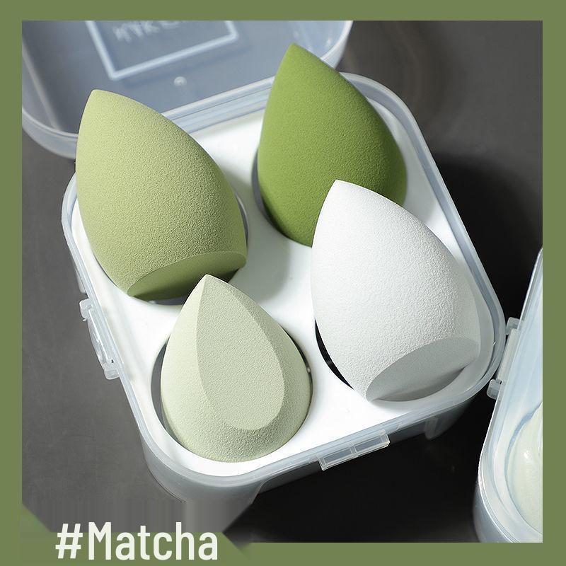 Спонж для макияжа в форме яичной скорлупы - Не впитывающий, Супермягкий, Двойного назначения для сухого и влажного нанесения, Спонж для макияжа в коробке