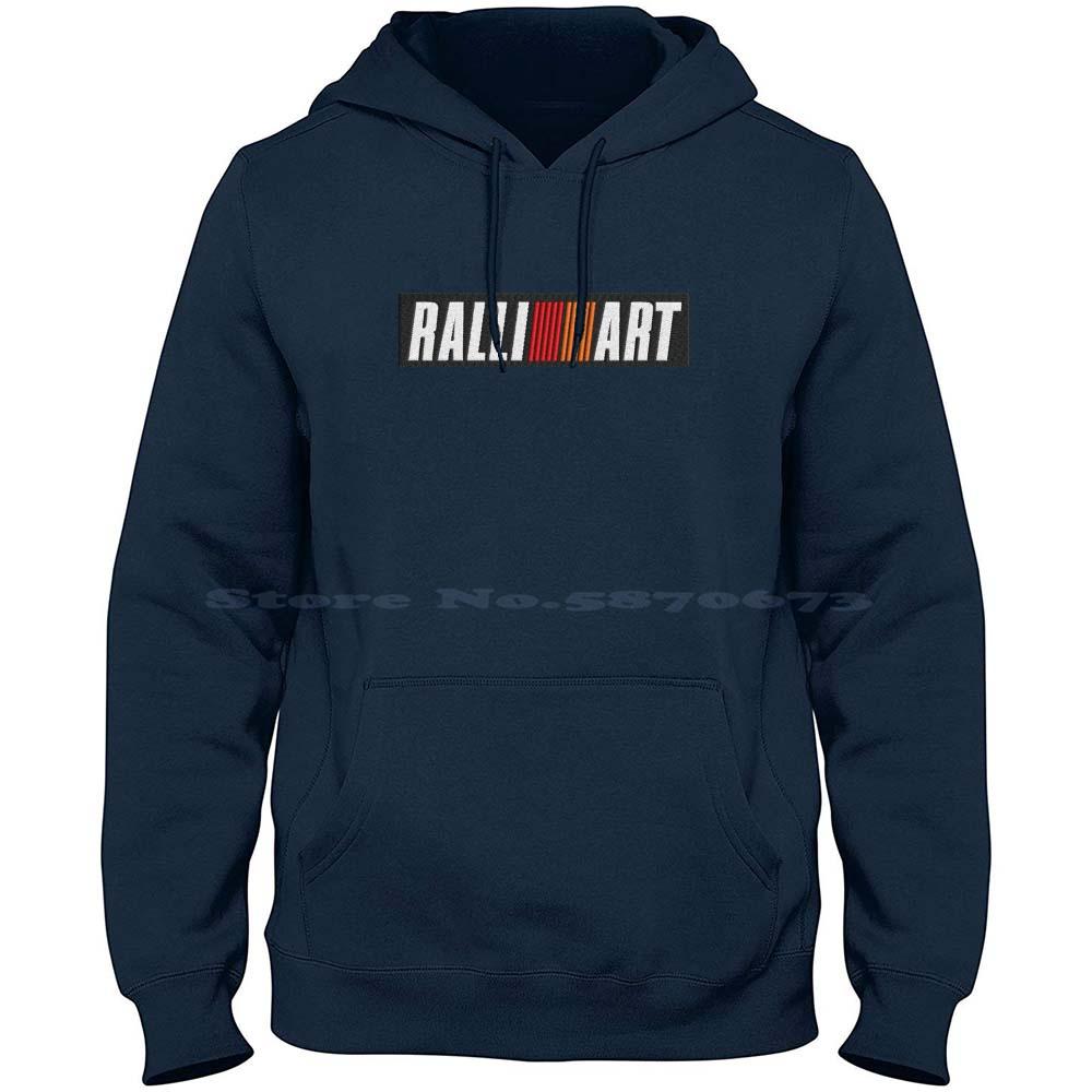 Ralliart Embroidery Logo 100% Cotton Hoodie Ralliart Wrc Rally Petrothings Embroidery