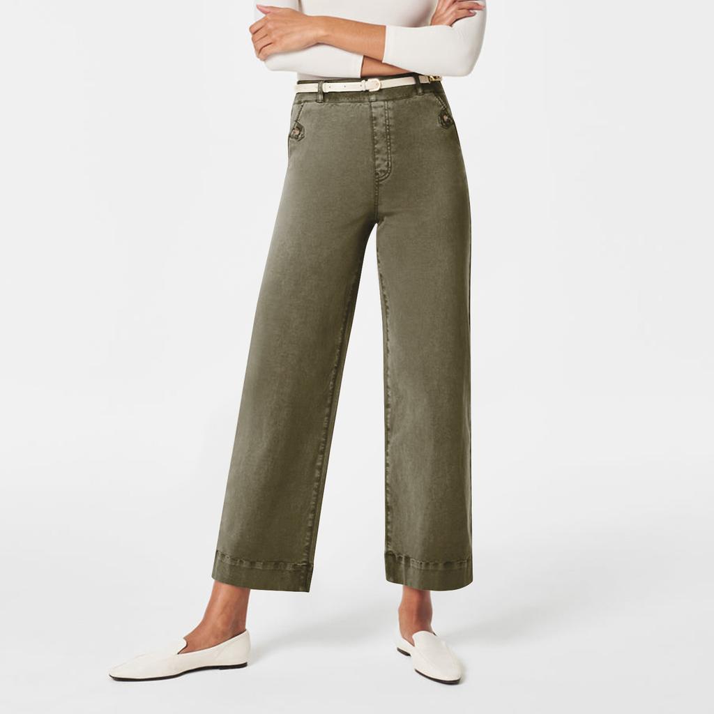 Широкие брюки для женщин, брюки для йоги, спортивные штаны с высокой талией и карманами, эластичные брюки, удобные спортивные спортивные штаны для тренировок