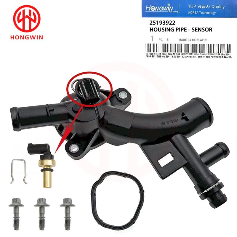 No.25193922 New Thermostat Housing Water Pump Outlet Fits Chevrolet Cruze Sonic Trax Buick Encore 1.4T 55565334 1338030