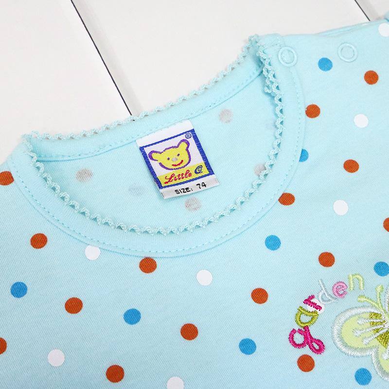 4 Pcs/lot Girls Baby Short Sleeve Romper Infant One Piece Clothing Summer Unisex Newborn Wave Point Clothes Kidswear