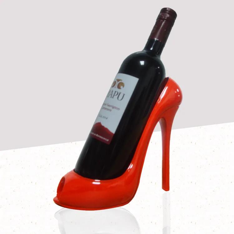 High Heel Shoe Wine Bottle Holder Stylish Rack Tools Basket Accessories for Home Party Restaurant Living Room Table Decorations Ya873