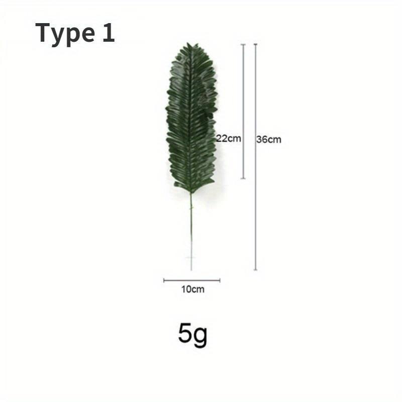 1PC Artificial Plant Tropical Palm Leaves Summer Monstera Simulation Leaf for Hawaiian Theme Party Decor Home Garden Fake Plant