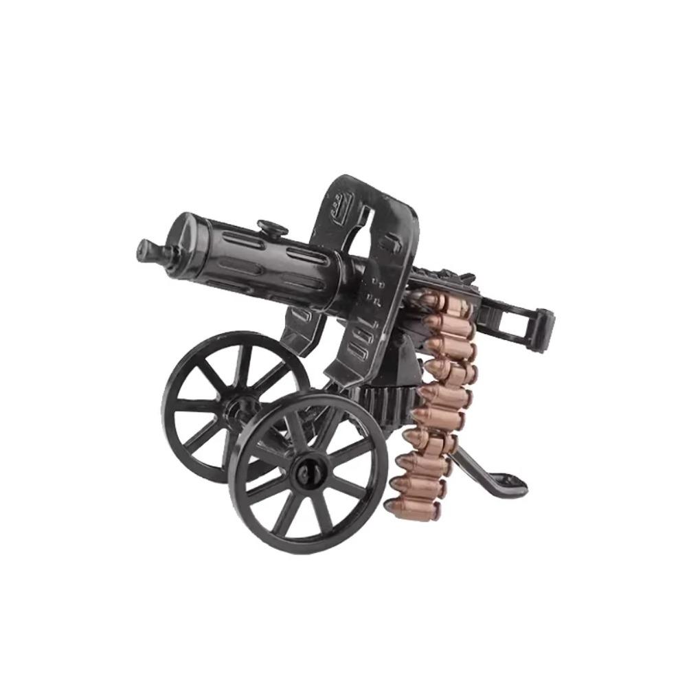 Военный MOC Оружие Строительный Блок Тяжелый Пулемет Гатлинг M19 NSV Фигурки Артиллерия Сапер Пистолет Пуля Игрушка Подарок K013