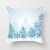 Wish Home Christmas Snowflake Digital Printing Peach Skin Car Pillow Cushion Pillow Case