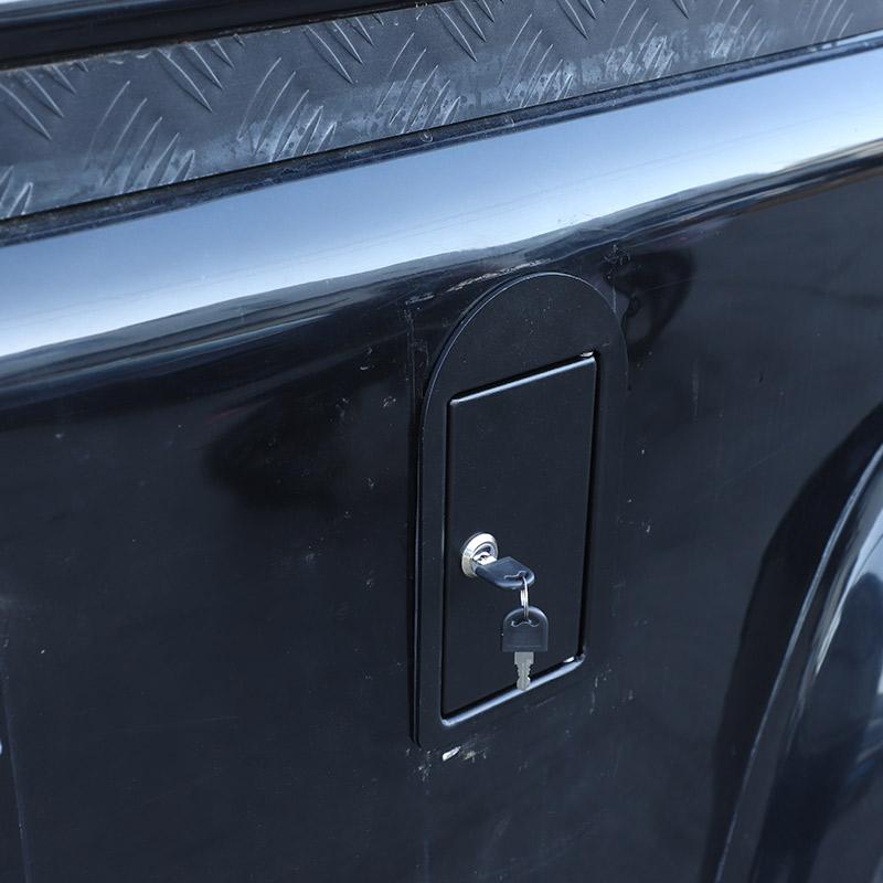 Для Land Rover Defender90 110 130 04-18 черная крышка из нержавеющей стали для автомобильного масла, крышка топливного бака с замком для ключа, наклейки для автомобиля
