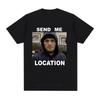 Khabib Send Me Location Graphic T Shirt Fashion Harajuku Short Sleeve Women T Shirts Hip Hop Vintage Tee Shirt Unisex