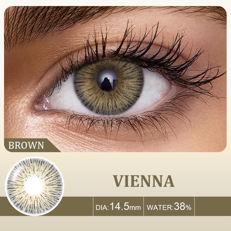 Eyeshare Натуральные цветные линзы для глаз, 2 шт. цветные контактные линзы для глаз, синие косметические контактные линзы для глаз, ежегодные косметические цветные линзы