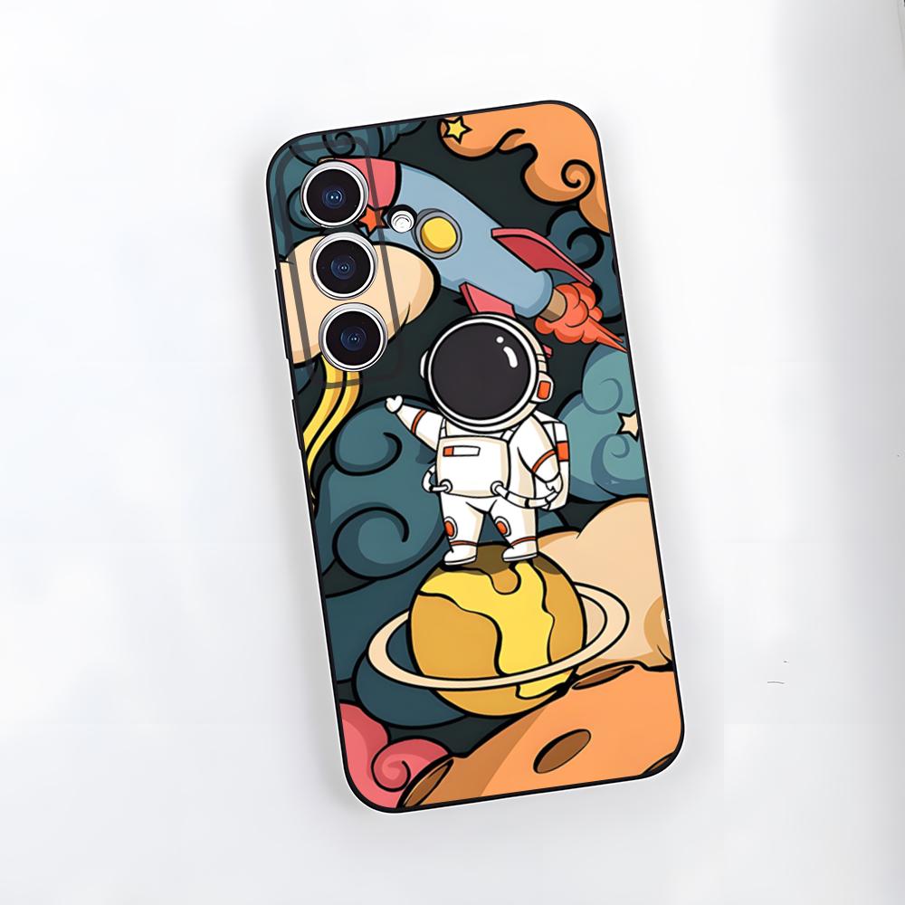 Hello Astronaut Phone Case For Samsung S26 S25 Plus S20 S20 Plus S22 Ultra S23 FE S21 Plus S21 Ultra Soft Cover