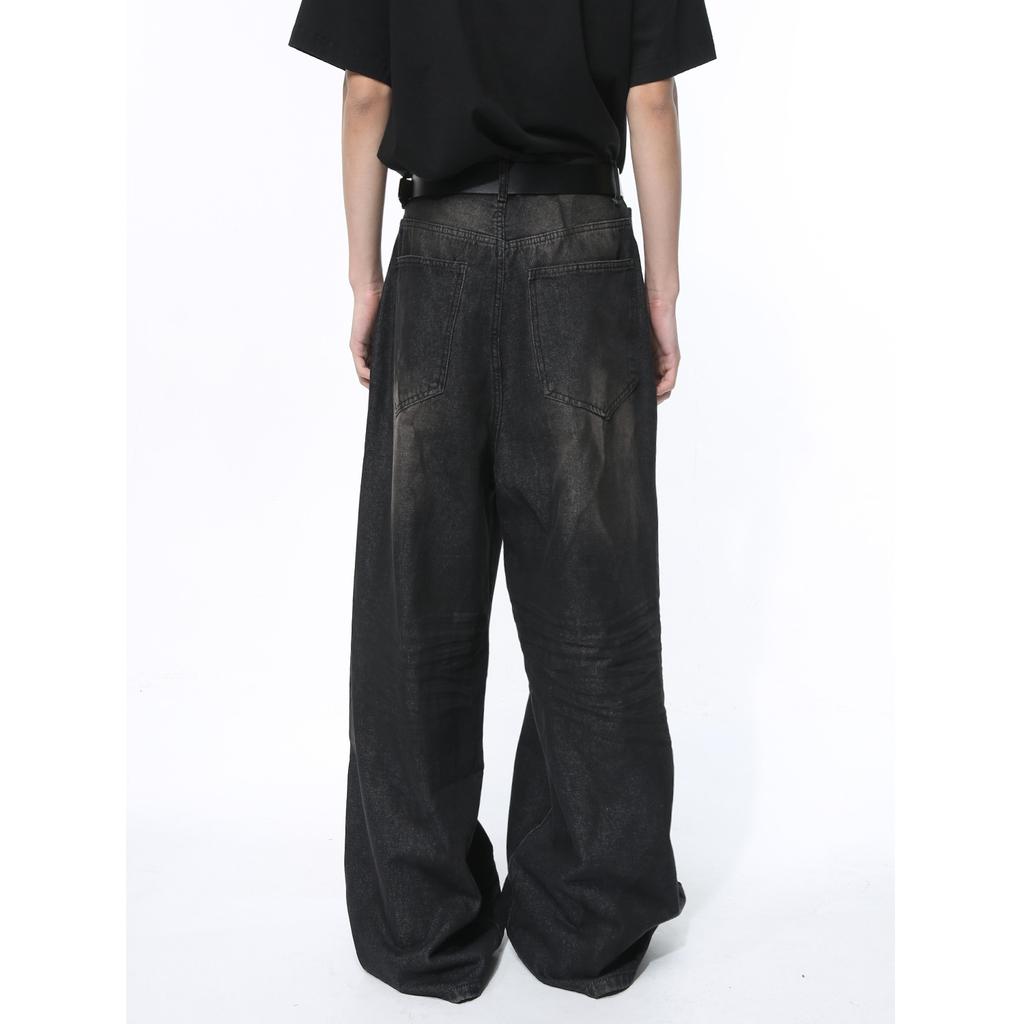 Мужская одежда Новый продукт American High Street Потертые прямые джинсы в стиле ретро свободные джинсы тренд