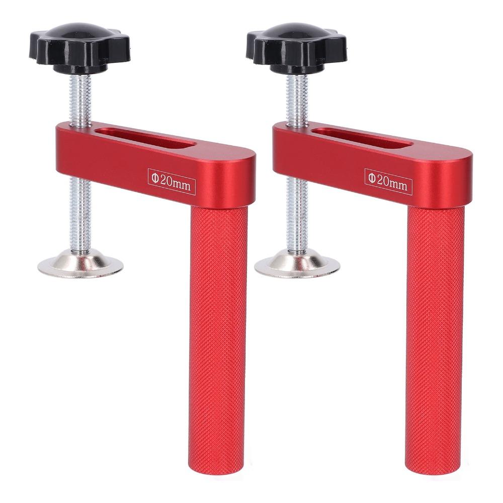 2pcs Manual Operation Bench Dog Clamp 20mm Diameter Bench Dogs Hole Hole Clamp Woodworking Tasks