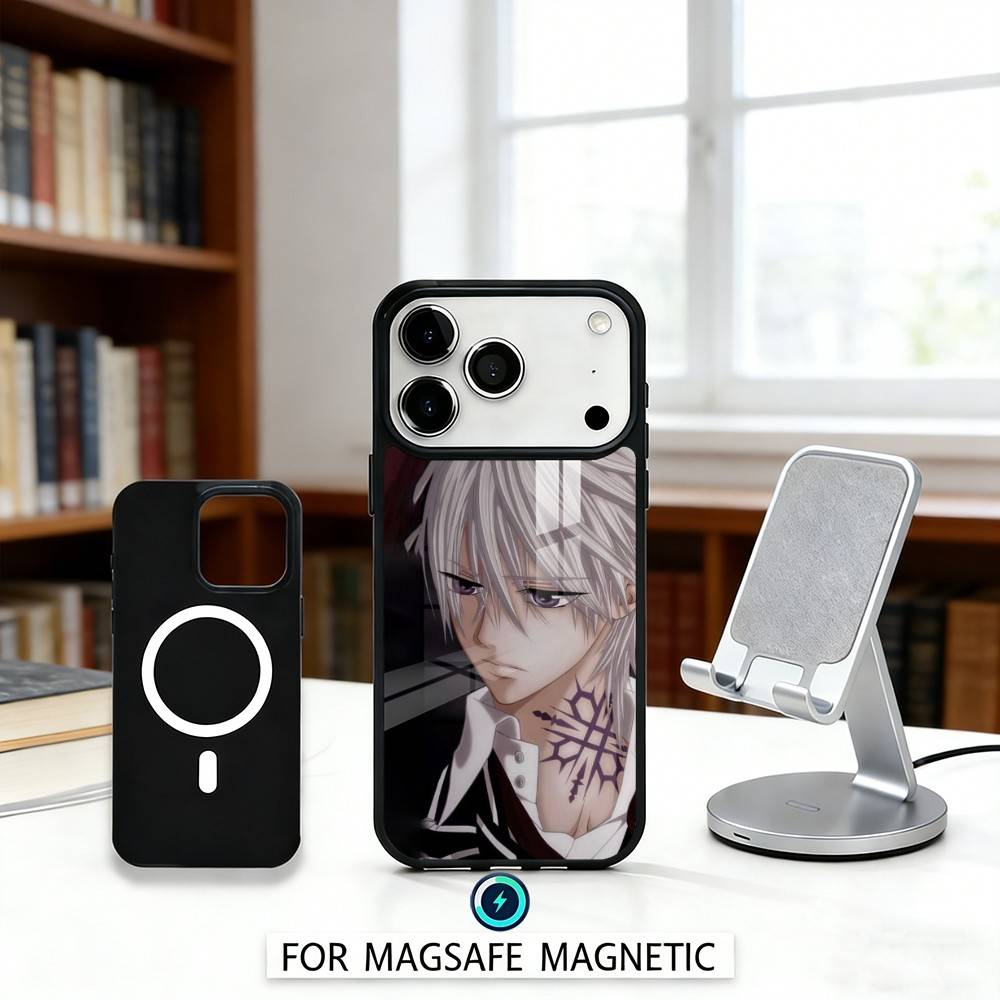 Чехол для телефона с изображением аниме V-Vampire K-Knight для iPhone 17,16,15,14,13,12,Pro,Max Для Magsafe Магнитная Беспроводная Зарядка