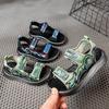 Мальчиковые сандалии 2025 лето новые для детей среднего и старшего возраста с мягкой подошвой студенческие туфли для кампуса пляжная обувь