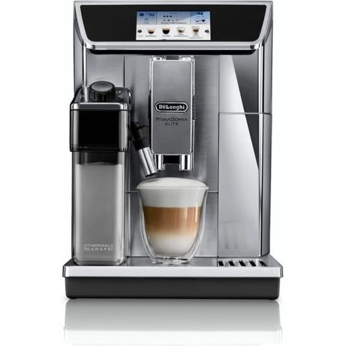 Machine expresso automatique avec broyeur - DELONGHI - PrimaDonna Elite ECAM 650.75.MS - Inox