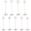 Heart Shape Wedding Supplies Paper Clamp Place Card Photos Clips Clamps Stand Table Numbers Holder