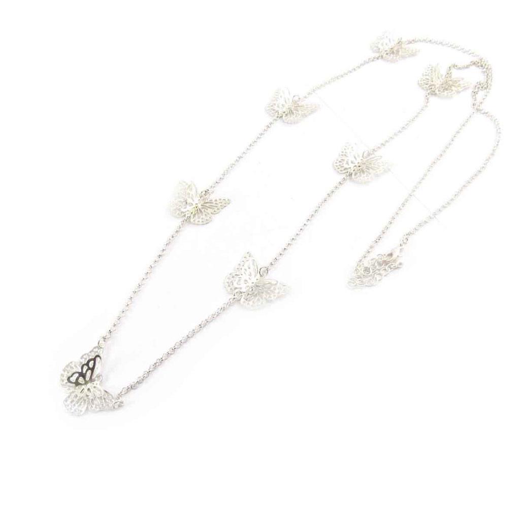 Les Trésors De Lily [J7962] - Серебряное длинное колье «Бабочки»