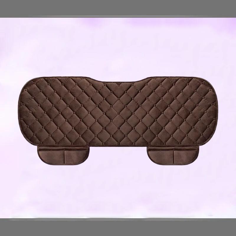 Универсальный противоскользящий теплый зимний чехол для сиденья внедорожника, подушка для переднего и заднего сиденья, льняная подушка, дышащий защитный коврик, автомобильные аксессуары