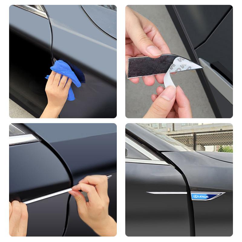 2 шт. Металлические наклейки Эмблемы на крыло автомобиля Наклейки Автоаксессуары Для Lexus F-SPORT ES RX NX LS UX LM LX GX LC RZ IS CT GS RC HS SC