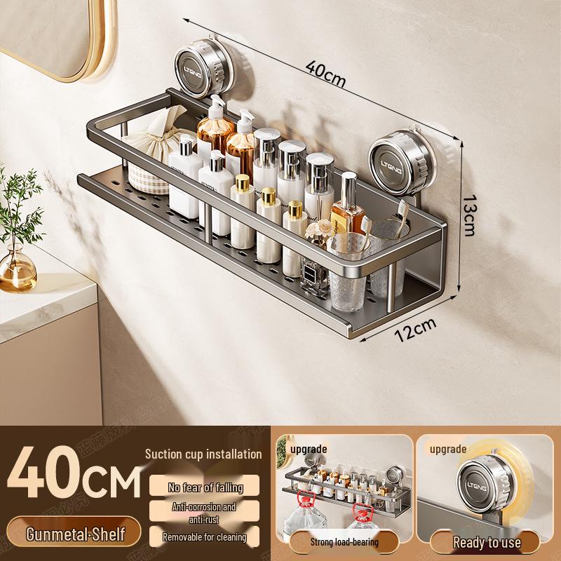 Настенная алюминиевая полка для полотенец и ванной комнаты на присосках