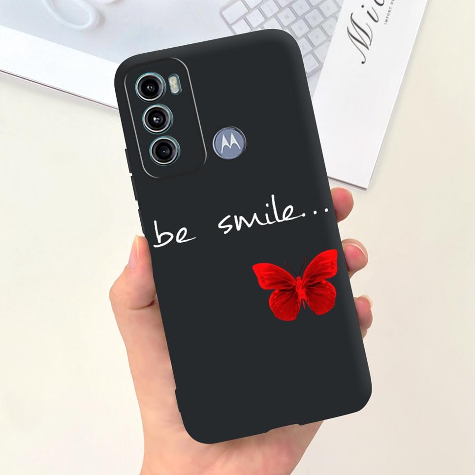 For Cover Motorola Moto G60 5G G50 5G 4G Back Shell Goth Black Night Stylish Cartoon Pattern Funda Case Motorola G50 G60 5G Soft