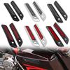 Аксессуары для мотоциклов Жесткая крышка защелки кофра Отражатели ABS Для Harley Touring Road King Road Glide Street Glide 2014-up