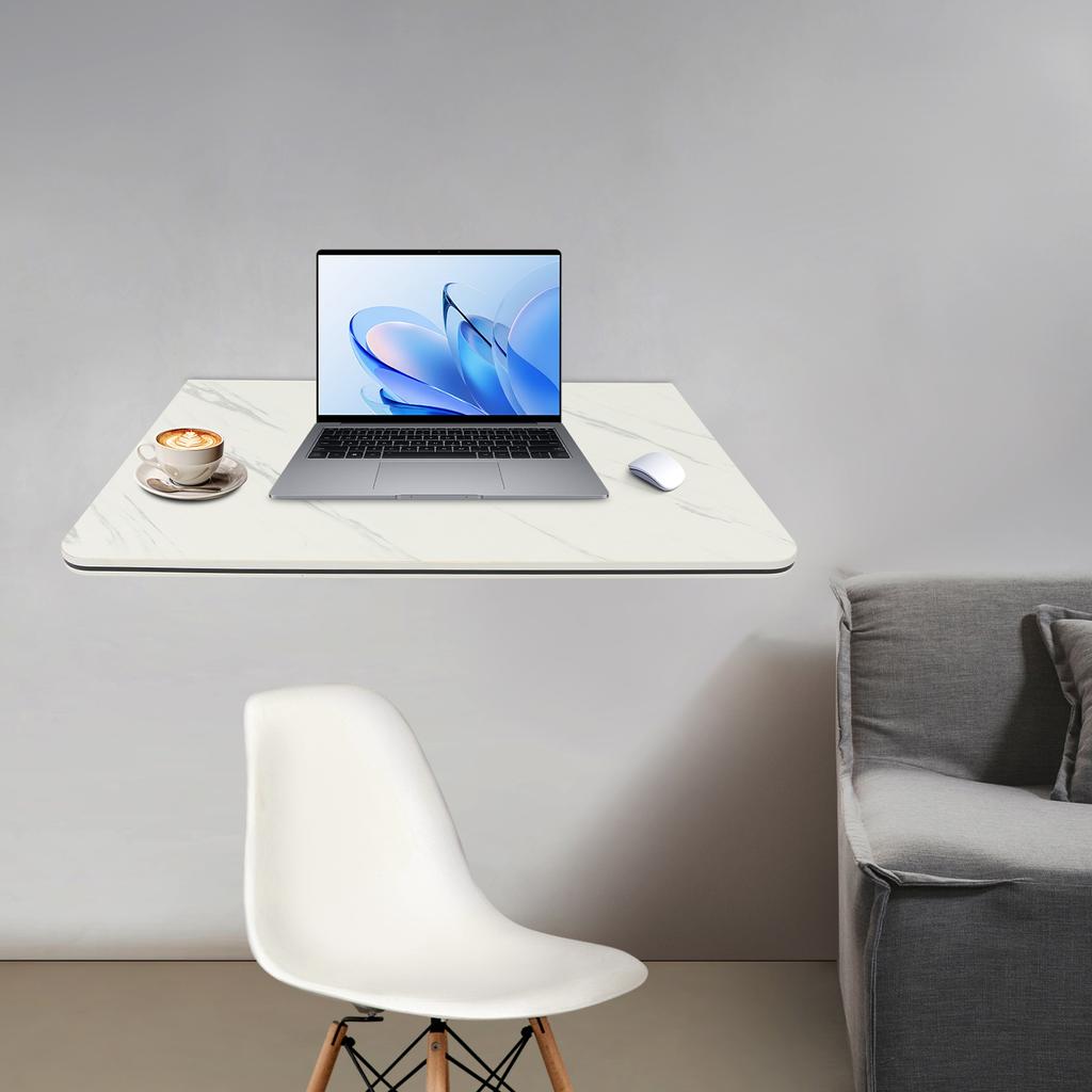 Компактный складной настенный стол 60x40 см, Белый складной настенный стол с грузоподъемностью 30 кг для домашнего офиса, Учебы