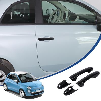 Hcilloend Новая Fiat 500 2007-2025 Накладка на ручку двери, Наружная ручка двери, Ручка, Накладка на дверь,