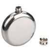 Stainless Steel Hip Flask Mini Round Alcohol Liquor Bottle High Quality Whiskey Flagon Mirror Polished Portable Pocket Flask 5OZ