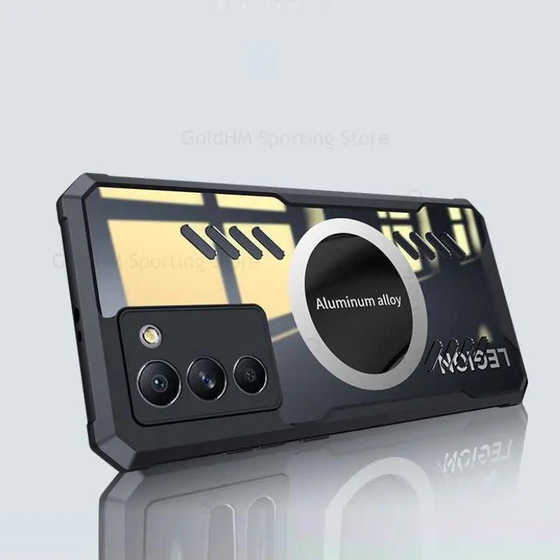 Fundas For Lenovo Legion Y70 For Magsafe Magnetic Phone Прозрачный чехол для Lenovo Legion Y70 Охлаждающий теплоотводящий противоударный чехол Magsafe