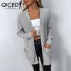 Autumn Winter Women's Knitwear Solid Color Pocket Sweater Cardigan Coat