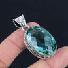 Подвеска из драгоценного камня Aqua narine, твердая подвеска из стерлингового серебра 925 пробы, ювелирный подарок для унисекс