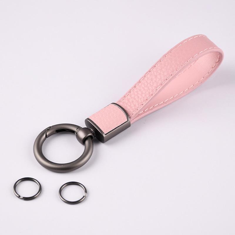 Женский Роскошный Металлический Кожаный Держатель для Ключей Мужские Гаджеты Парный Автомобильный Брелок Аксессуары Высокое Качество Держатель для Ключей Автомобиля