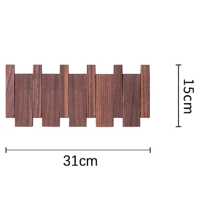 Beech Wooden Clothes Hangers Wall Mounted Organizer Clothes Hangers Piano Cap Hat Hanging Organizers Multipurpose Clothing Rack