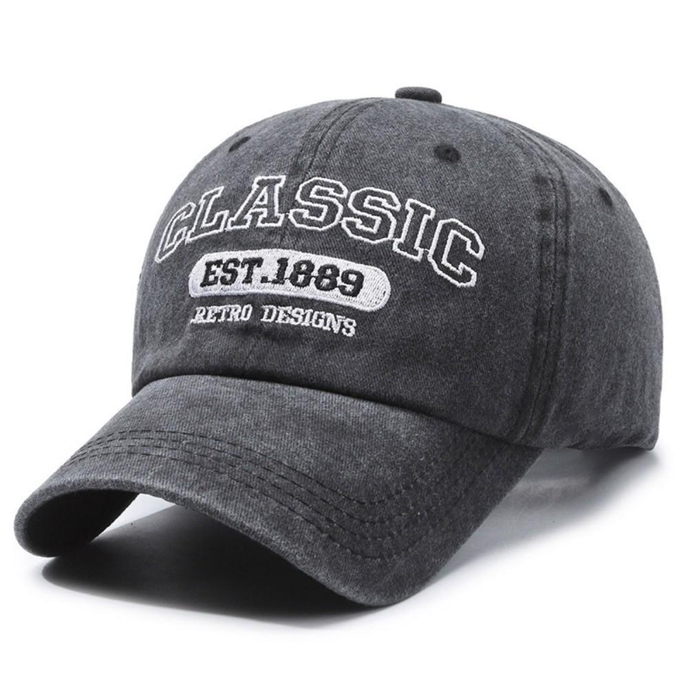 Visor Peaked Cap Classic EST.1889 Sunscreen Hats Fashion Casquette For Man Women