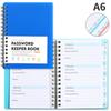With Alphabetical Tabs Spiral Password Keeper Book Internet Address Organizer Logbook  Woman