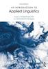 The An Introduction To Applied Linguistics Book