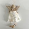 1 шт. подвесное украшение на рождественскую елку с деревянными полыми крыльями рождественская кукла-ангел