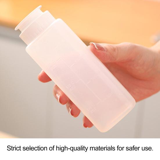 200/300 мл кухонная бутылка для специй, герметичная конструкция для сжатия с визуальной шкалой, гибкая бутылка для выдавливания приправ для тела
