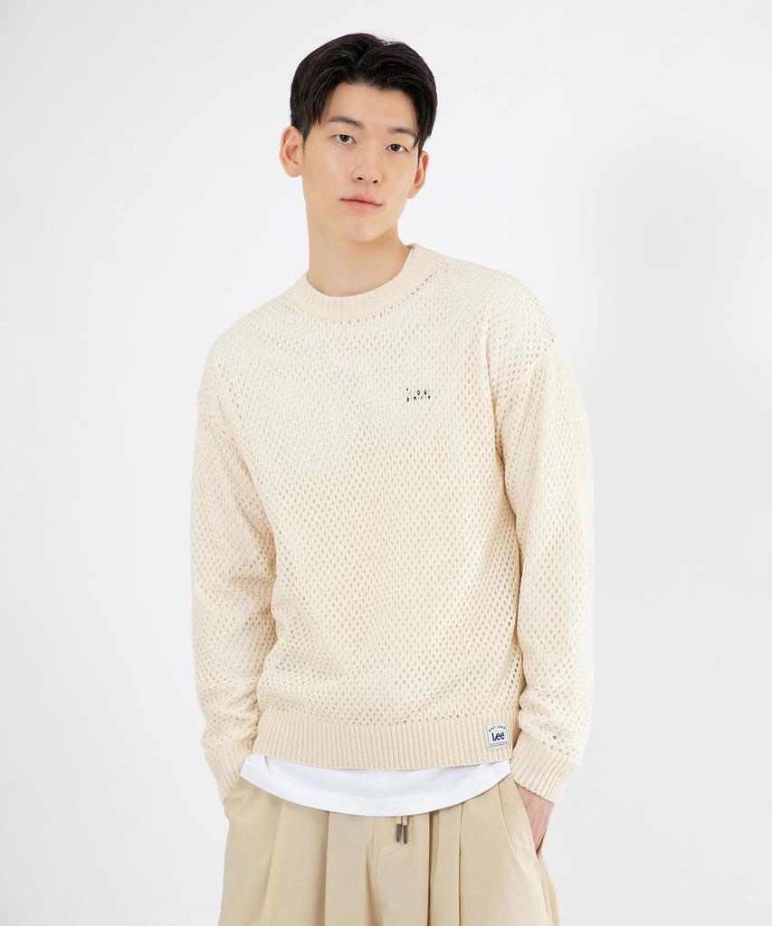 LEE Scallop Pullover Knit Ivory