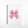 Strength And Notebook Journal, Bow Notebook Journal, Gift For Women, Bible Journal, Preppy Gift, Spiral Notebook