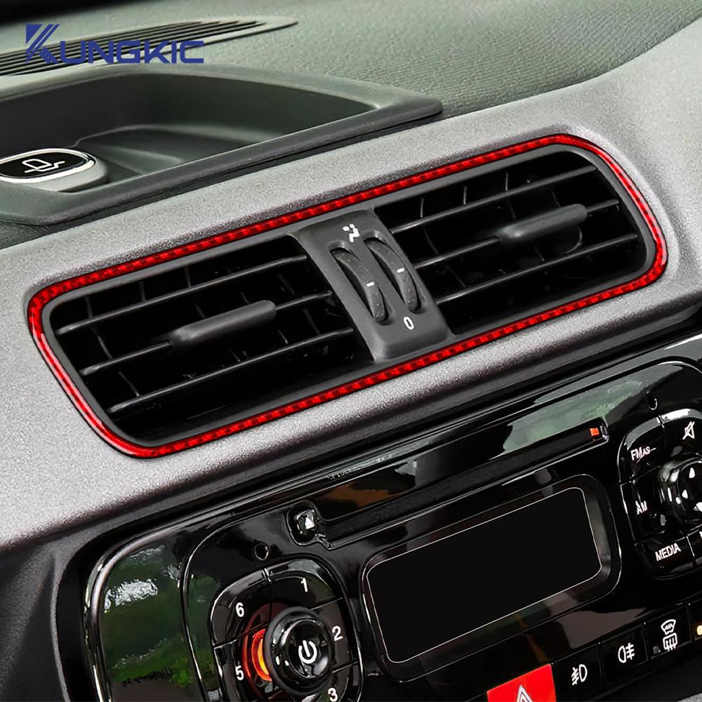 Real Soft Carbon Fiber Sticker For Fiat Panda 2013-2019 2020 2025 2025 2025 2025 2025 LHD RHD Car lnstrument Central Control